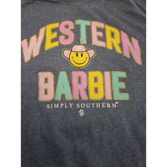 ! Simply Southern Western Barbie Sweatshirt Xl - Picture 3 of 5
